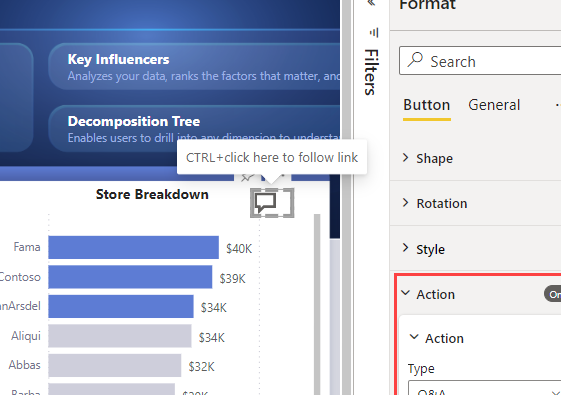 Power BI レポートで情報ボタンを活用！インタラクティブな表現をプラス