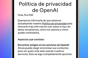OpenAI、ChatGPTのプライバシーポリシーを更新　連絡先同期でソーシャル機能を強化